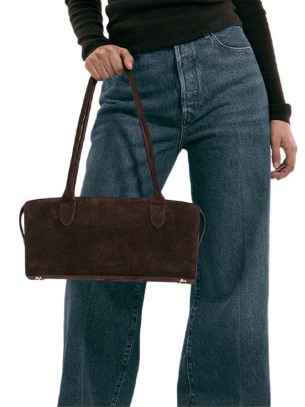 MINA BAIE Robbie East West Suede Bag